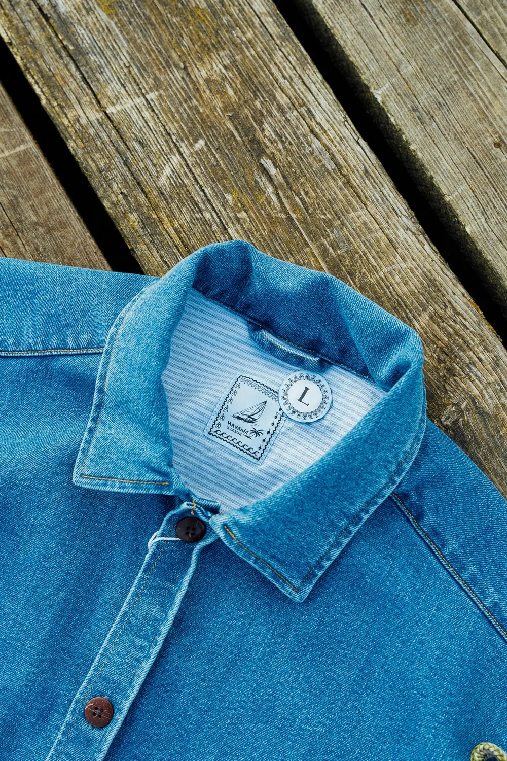 LAKOR Havana Sailor Jacket Mittelblau Denimjacke