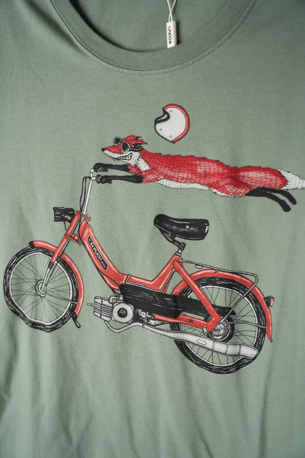 LAKOR Foxtail T-Shirt Sea Spray Bio-Baumwolle
