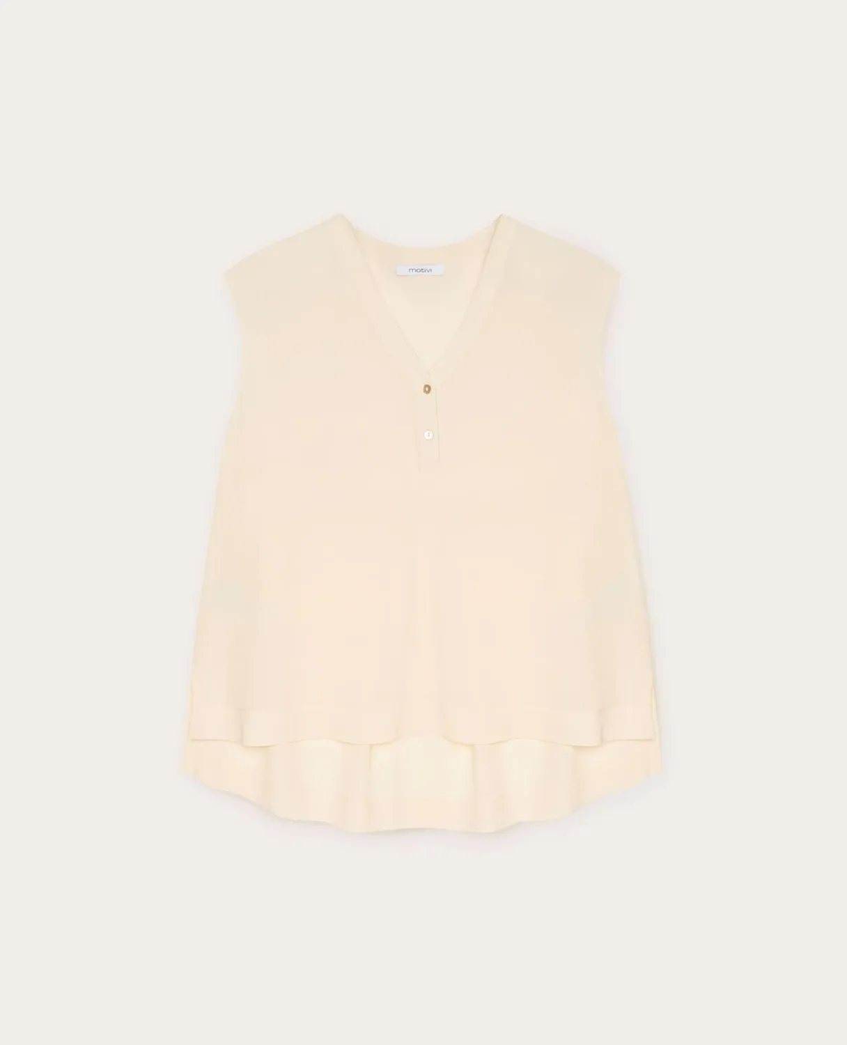 Motivi Ärmellose Bluse XS Viskose Kimono-Schnitt
