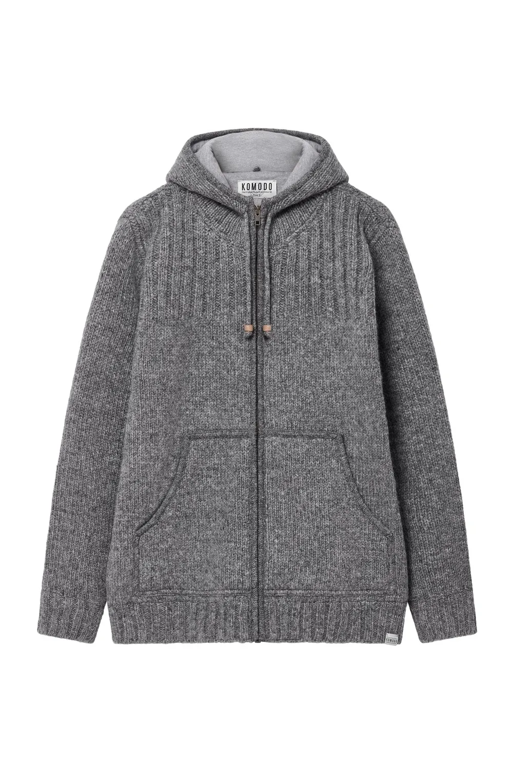 Komodo Emu Wolljacke mit Kapuze Grau