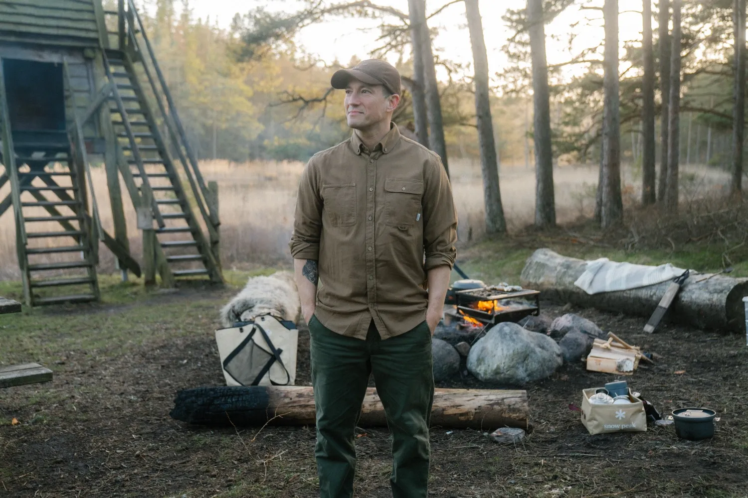 LAKOR Moleskin Shirt Hemd Kangaroo Bio-Baumwolle Brusttaschen