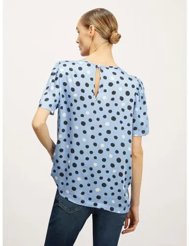Motivi Bluse Satin Punktmuster Tropfenausschnitt