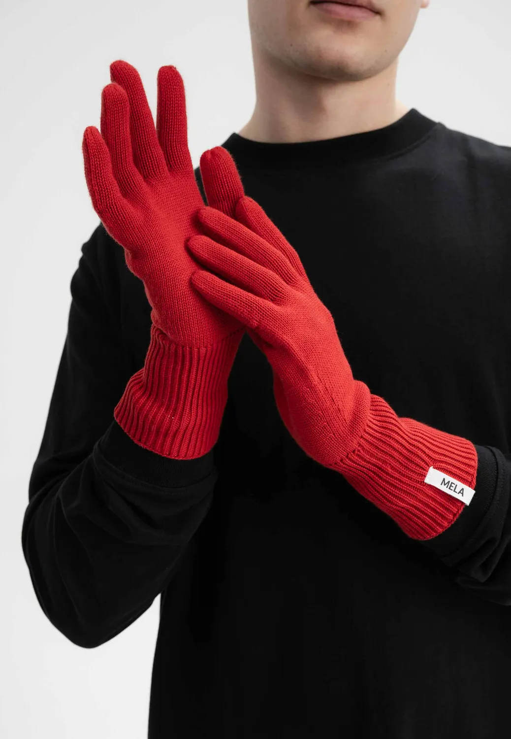 MELA RISHI Strick Handschuhe aus Bio-Baumwolle weich