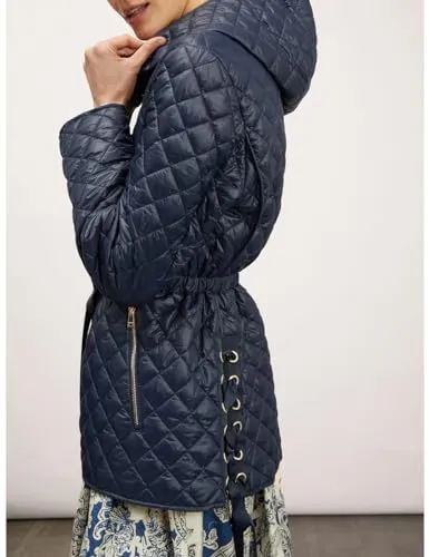 Motivi Midi-Daunenjacke Steppjacke mit Gürtel