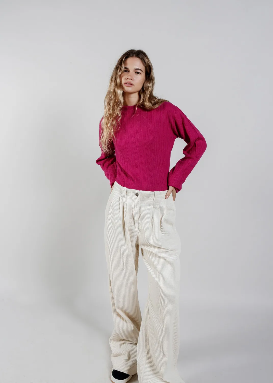 Komodo Lucky Pullover Damen Pink Wollmix