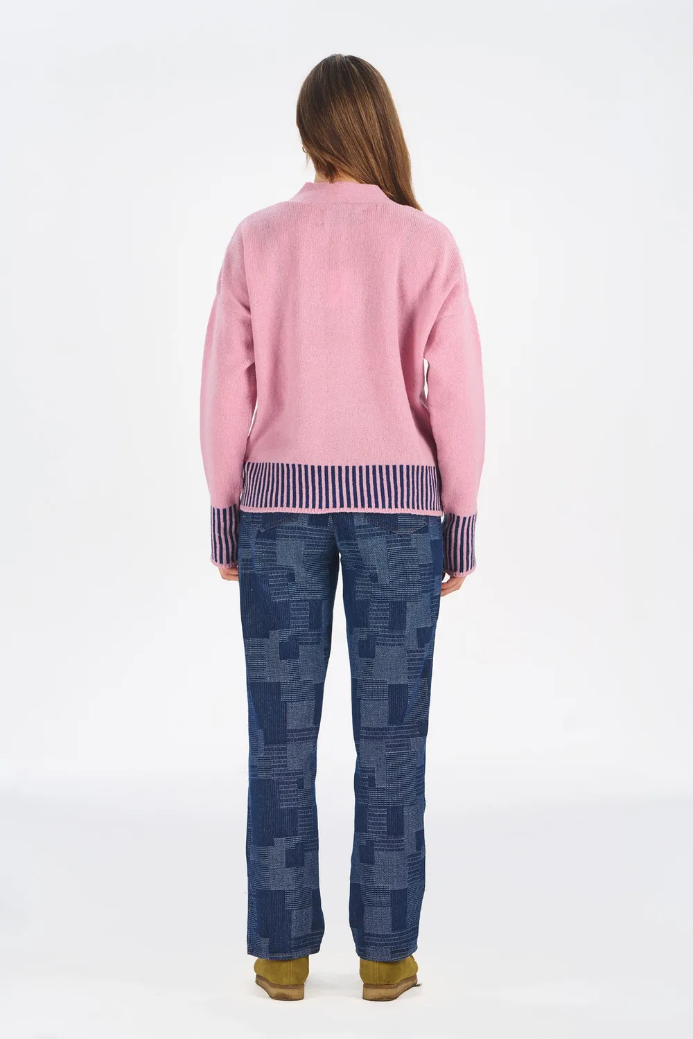KOMODO COSI Cardigan Pink Merino Wolle Damen