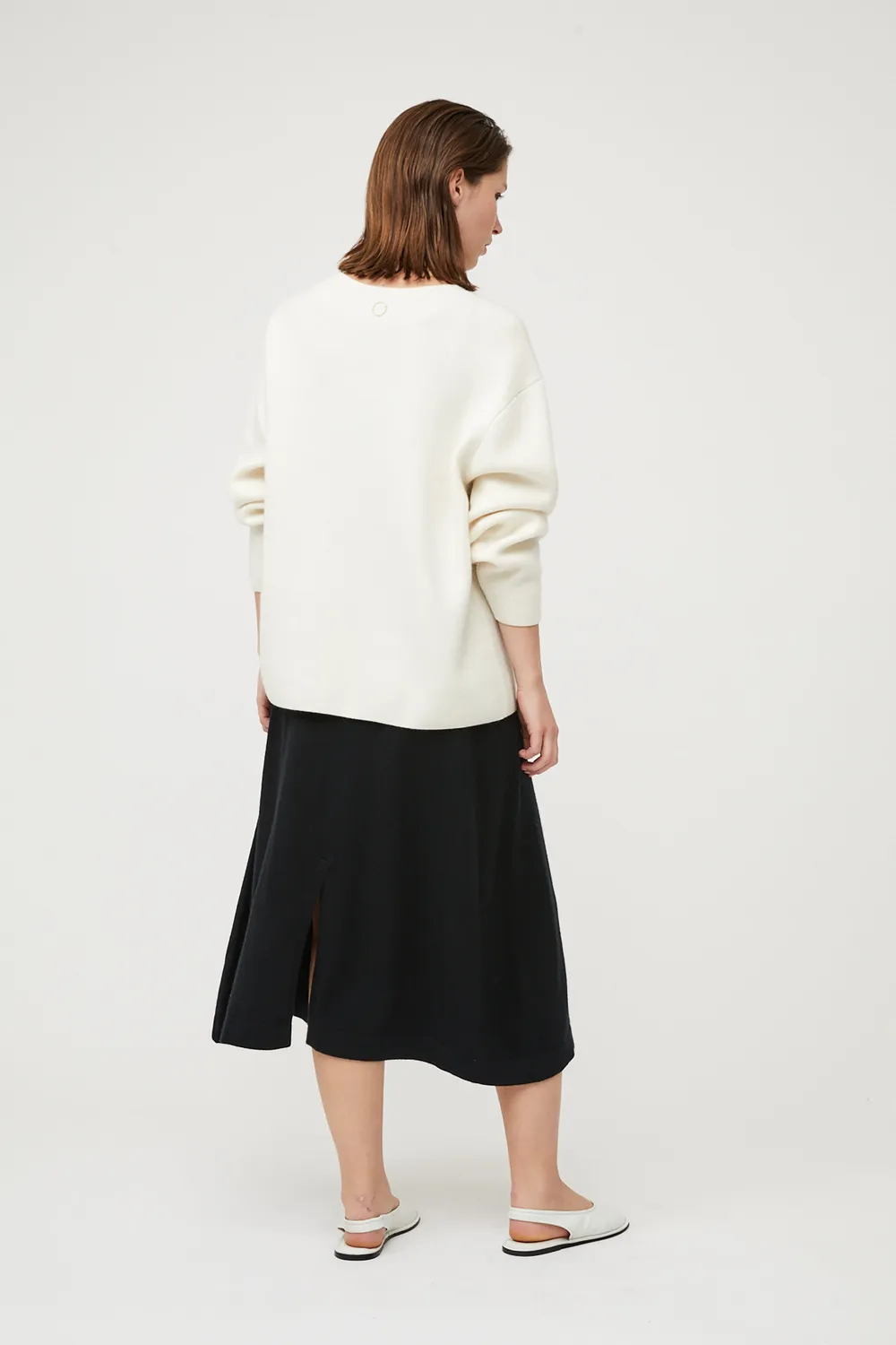 Oyuna Axa Sweater Pullover Ivory Jacquard oversize