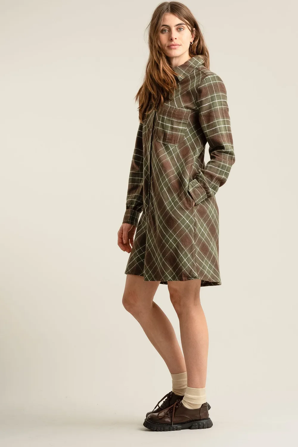 KOMODO Pearl Kleid Grün Bio-Baumwolle