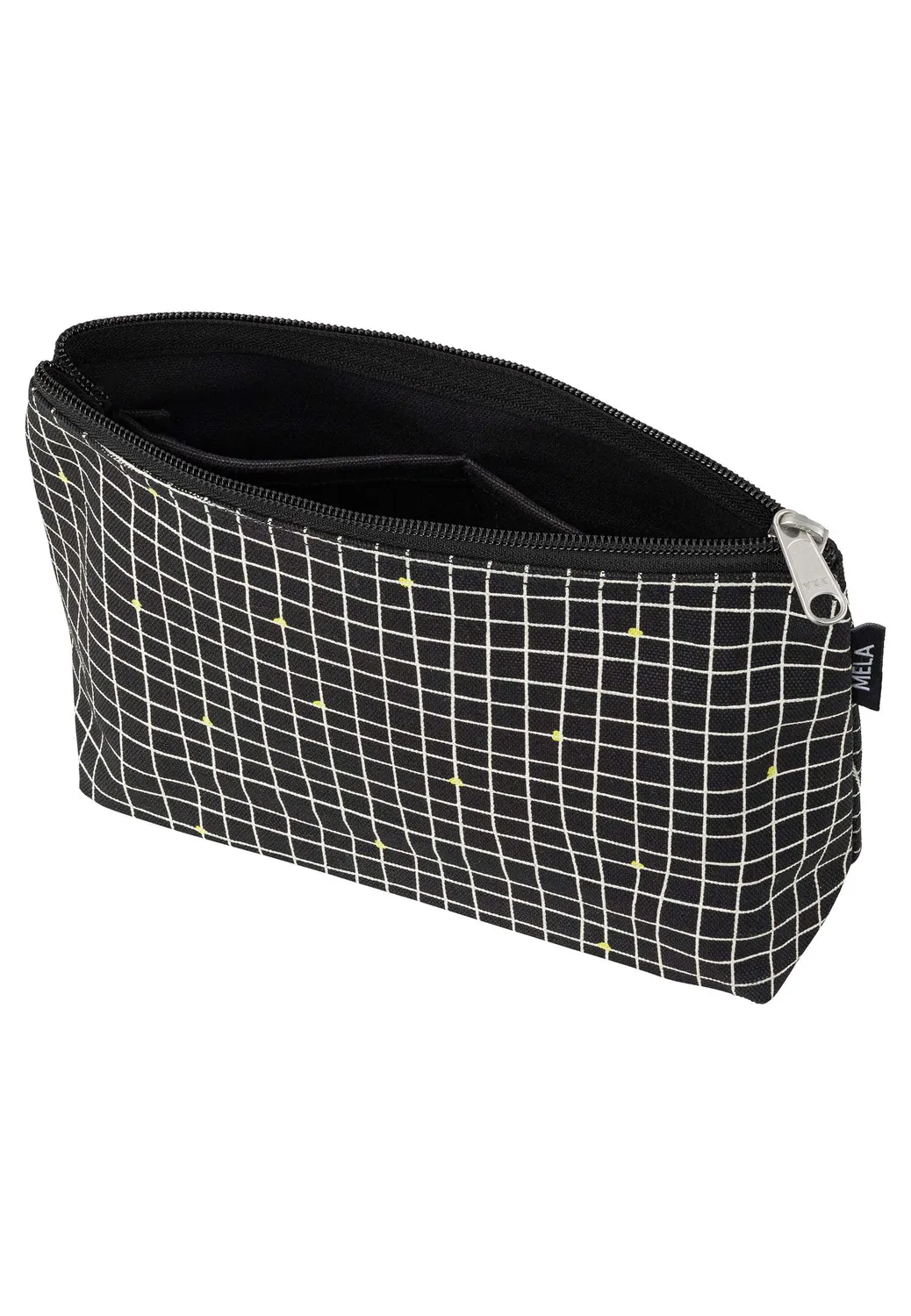 MELA Große Kosmetiktasche greige blue coral print aus Baumwolle