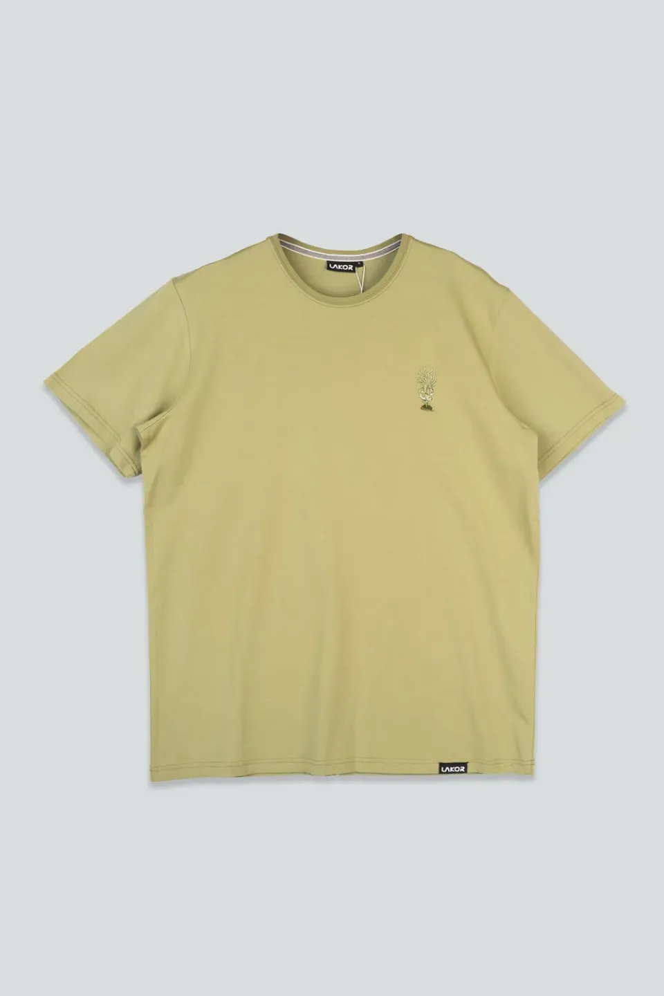 LAKOR Stenbanken T-Shirt Mosstone Bio-Baumwolle