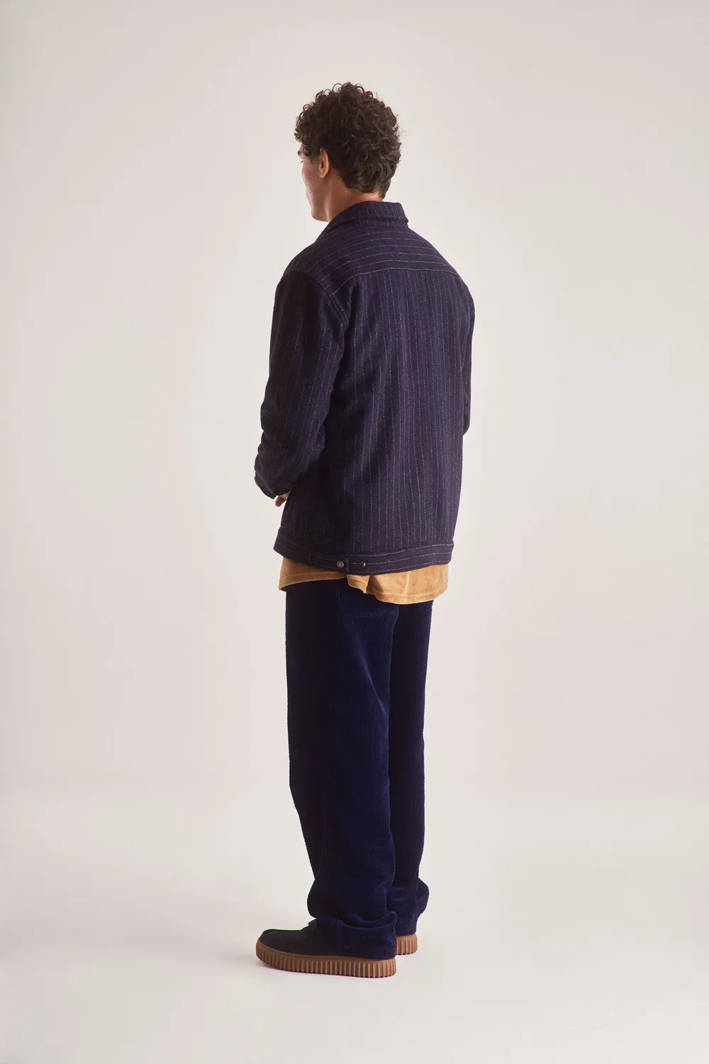 KOMODO GABE Jacke Herren Navy Recycling-Wolle