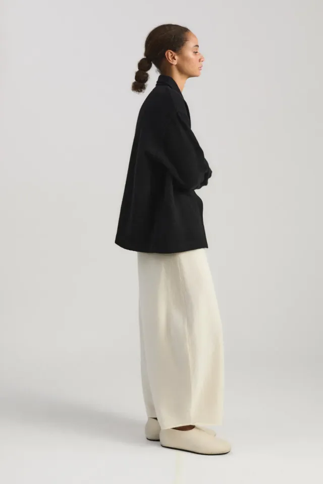 Oyuna Sinai Jacke Schwarz Wendestrick Cashmere