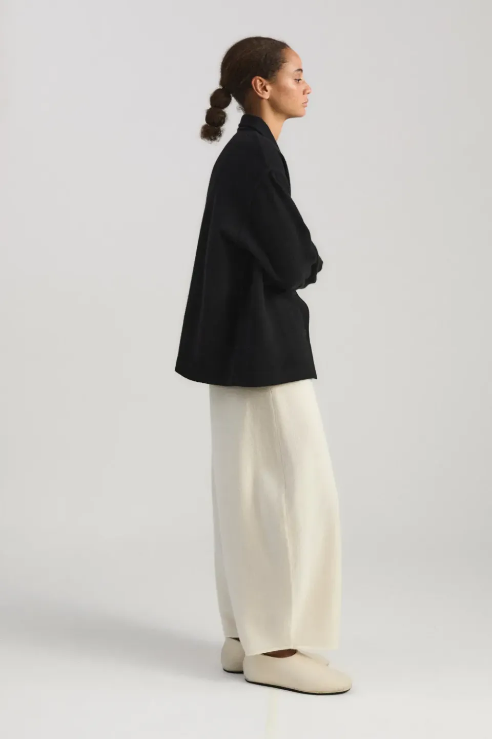 Oyuna Sinai Jacke Schwarz Wendestrick Cashmere