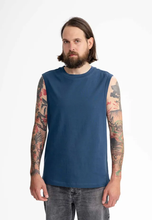 MELA SUJAY Tanktop schwarz aus Bio-Baumwolle