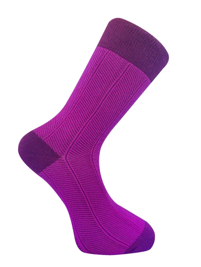 KOMODO HERRINGBONE Socken Pink EUR 37-40 Bio-Baumwolle