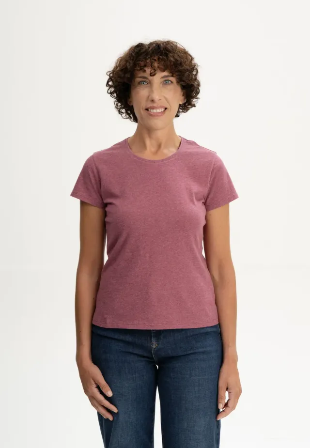 MELA LANISHA T-Shirt weiß Bio-Baumwolle tailliert