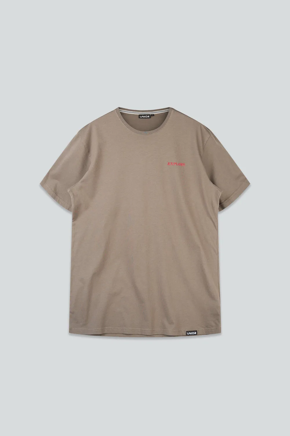 LAKOR Bear Burrito T-Shirt Morel Bio-Baumwolle