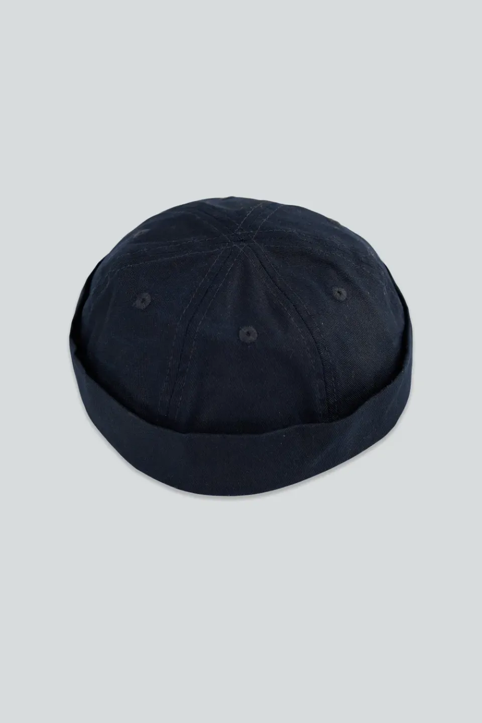 LAKOR Docker Wax Cap Navy Bio-Baumwolle