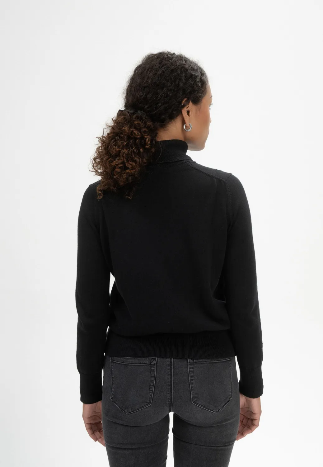 MELA MAYURA Rollkragenpullover bold blue S Baumwolle