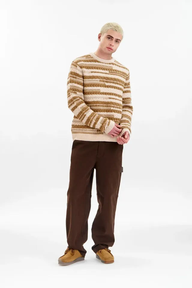 Komodo Leo Pullover Sand-Chestnut Lambswool