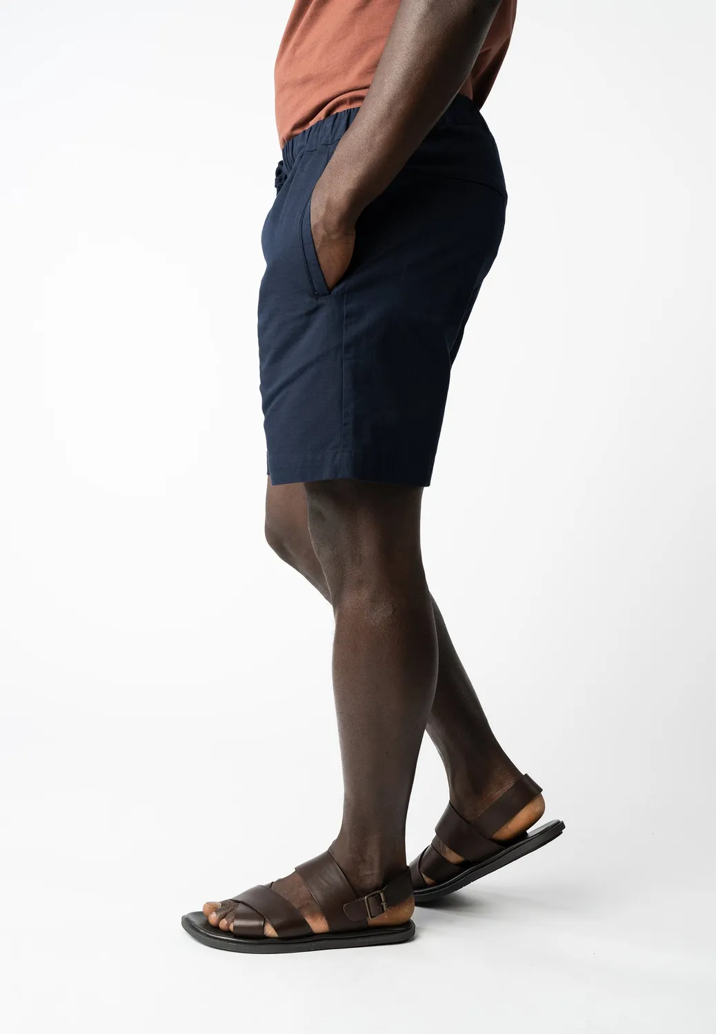 MELA Bangoura Ripstop Shorts navy Baumwolle