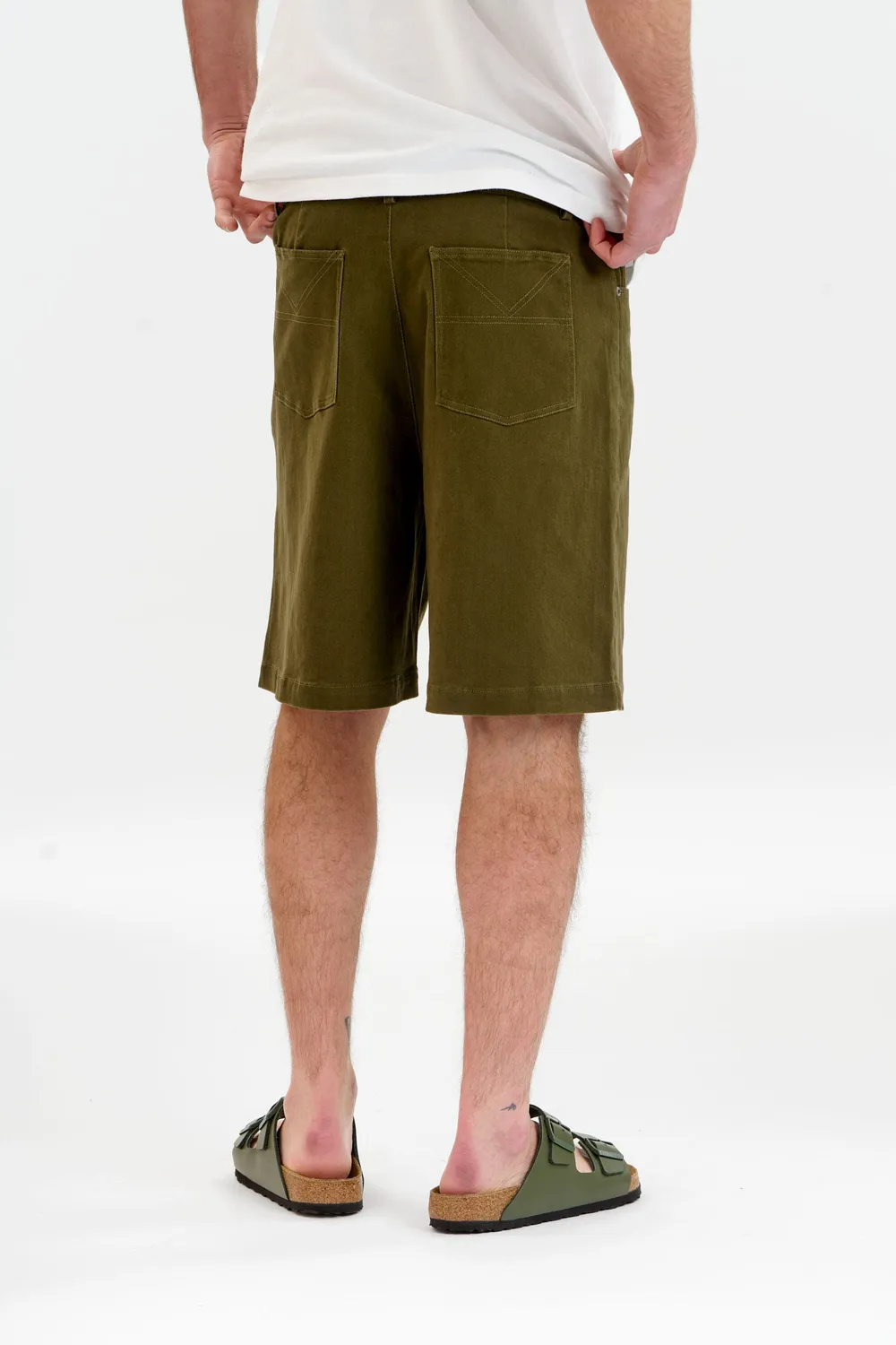 KOMODO JAMBO Twill-Shorts Grün Herren Bio-Baumwolle
