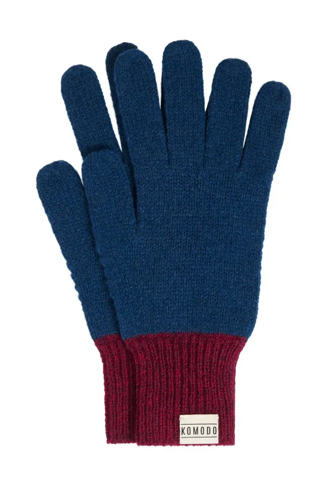 Komodo Primrose Handschuhe Navy Merinowolle