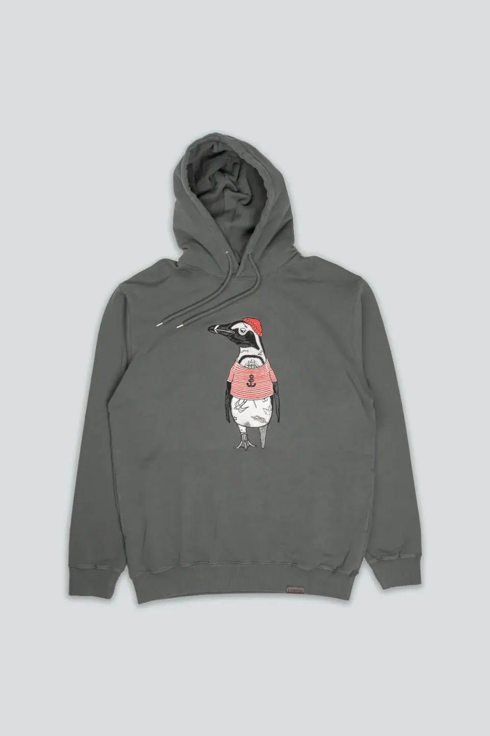 Lakor African Penguin Hoodie Urban Chic Bio-Baumwolle