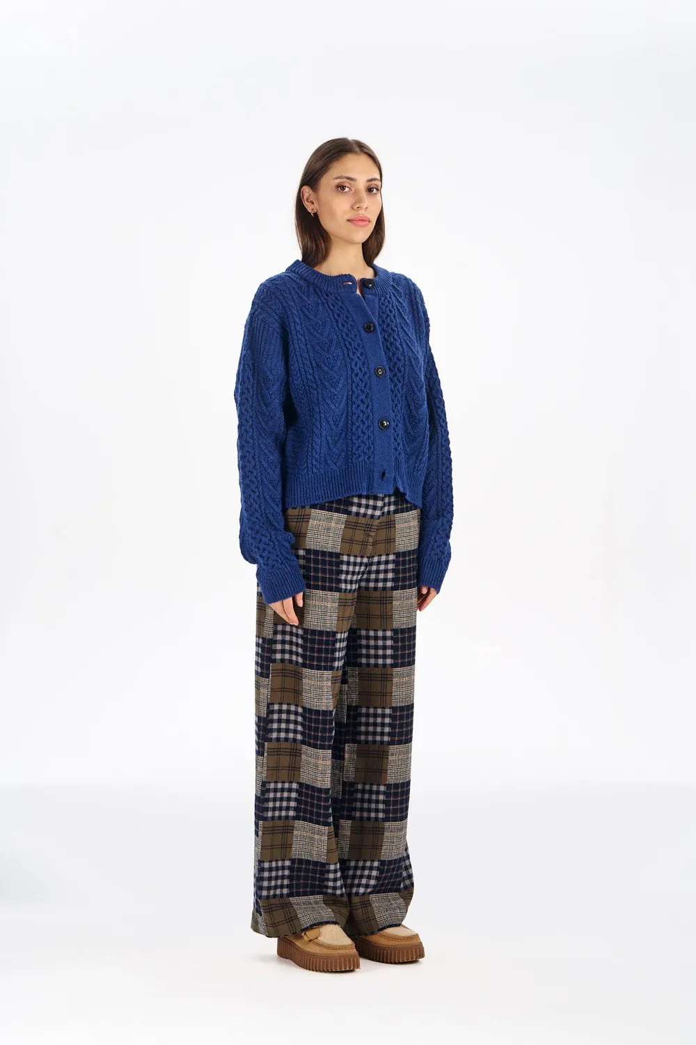 KOMODO ROSIE Hose Navy Mish Mash Bio-Baumwolle