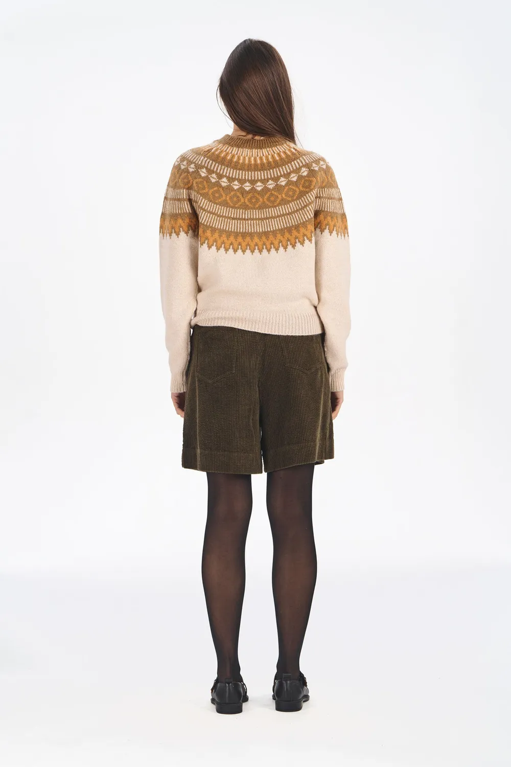 KOMODO FAIR Isle Pullover sand Lambswool