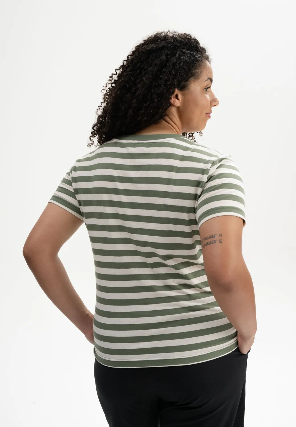 MELA KHIRA Stripes T-Shirt marmeladen streifen Bio-Jersey