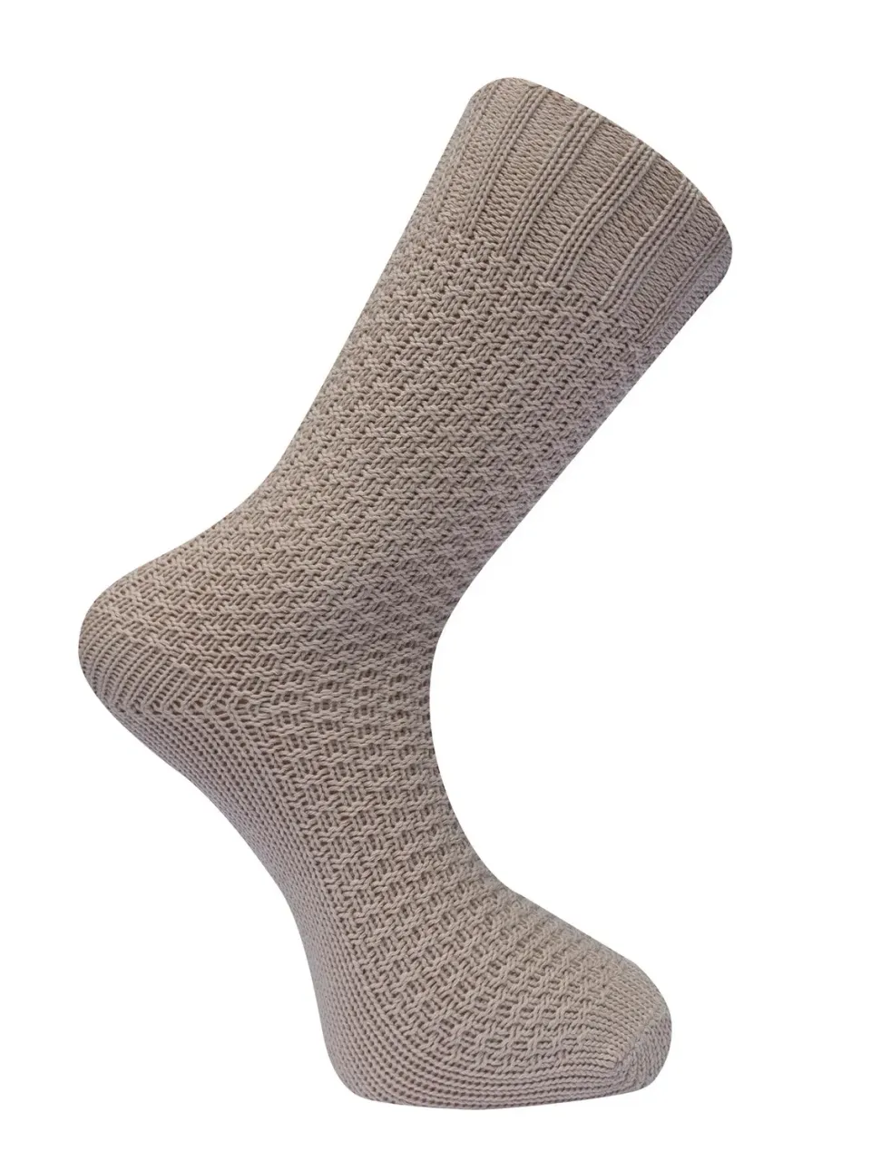 Komodo Waffle Socken Cappuccino Bio-Baumwolle