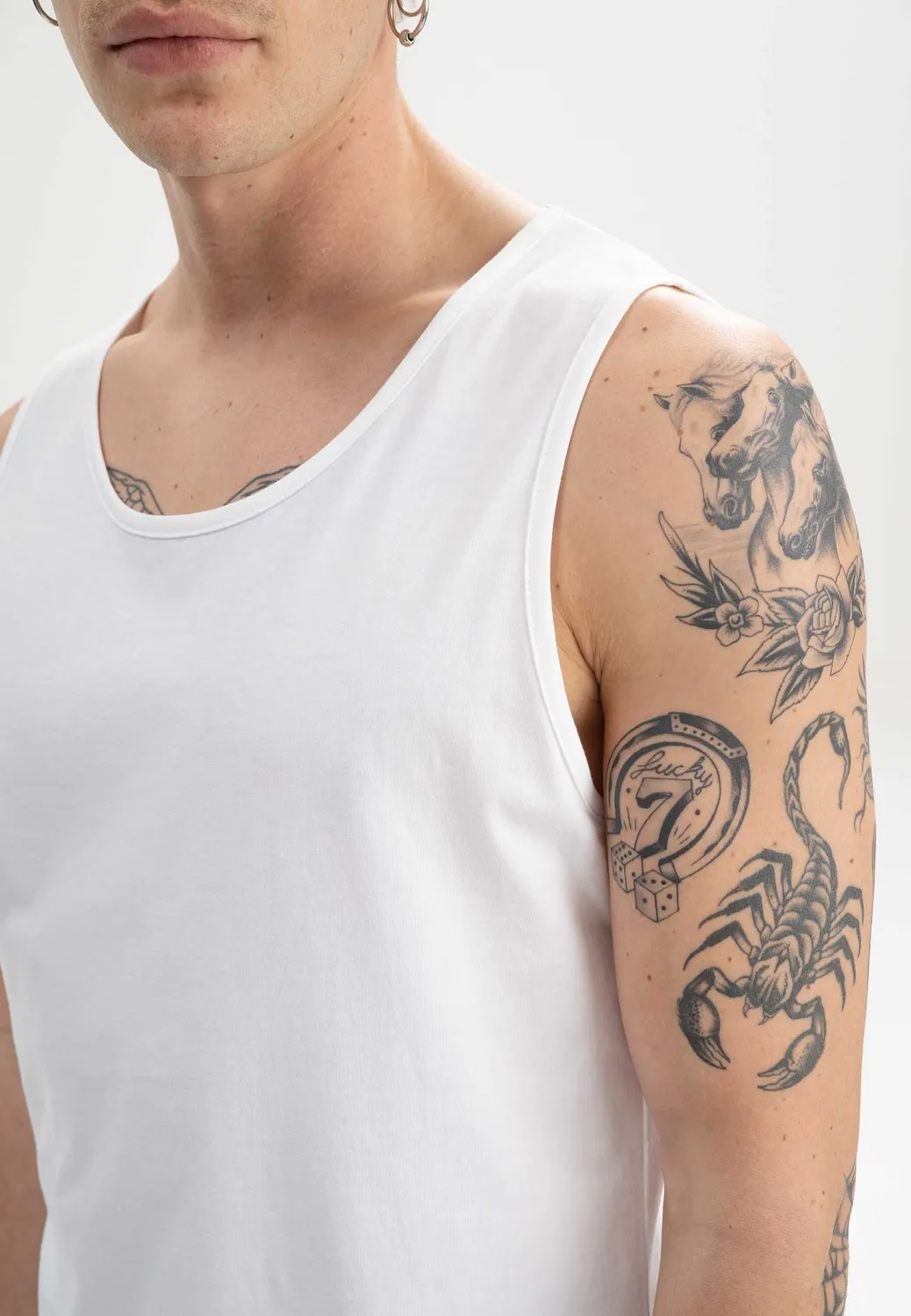MELA CHETAN Tank Top weiß aus Bio-Baumwolle
