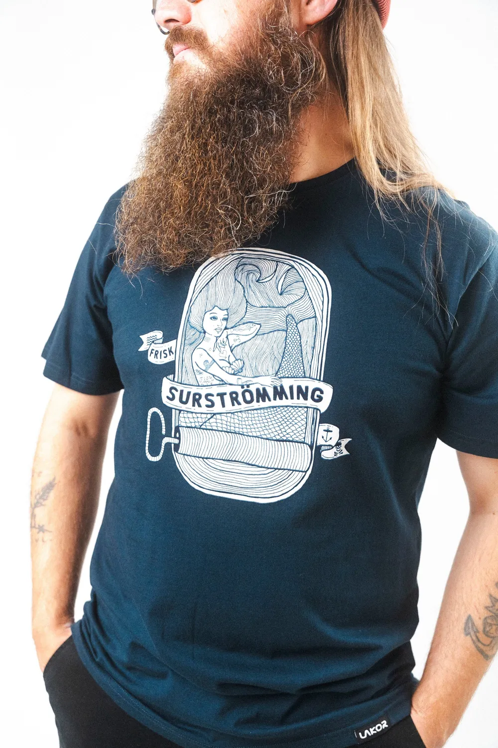 LAKOR Surströmming T-Shirt Blueberry Bio-Baumwolle
