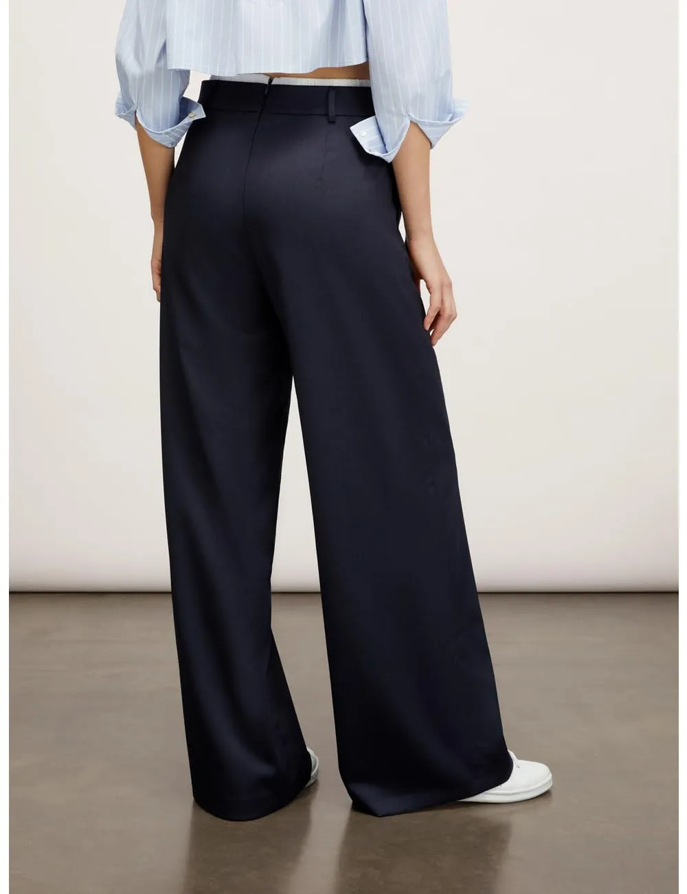 Motivi Spring Summer 24 Palazzo-Hose Canvas Doppelgürtel