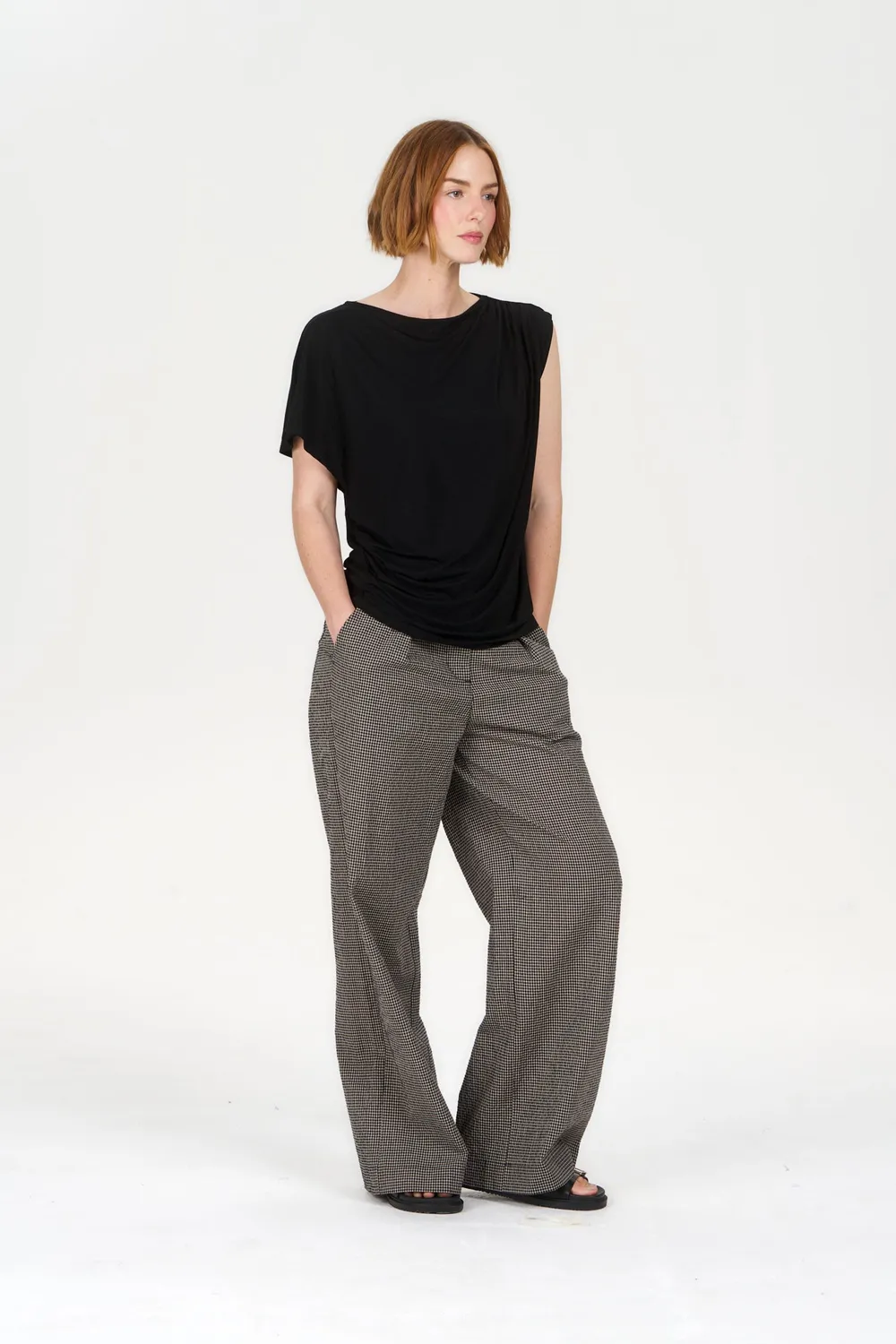 KOMODO CATE Top Schwarz Modal Damen Gr.38