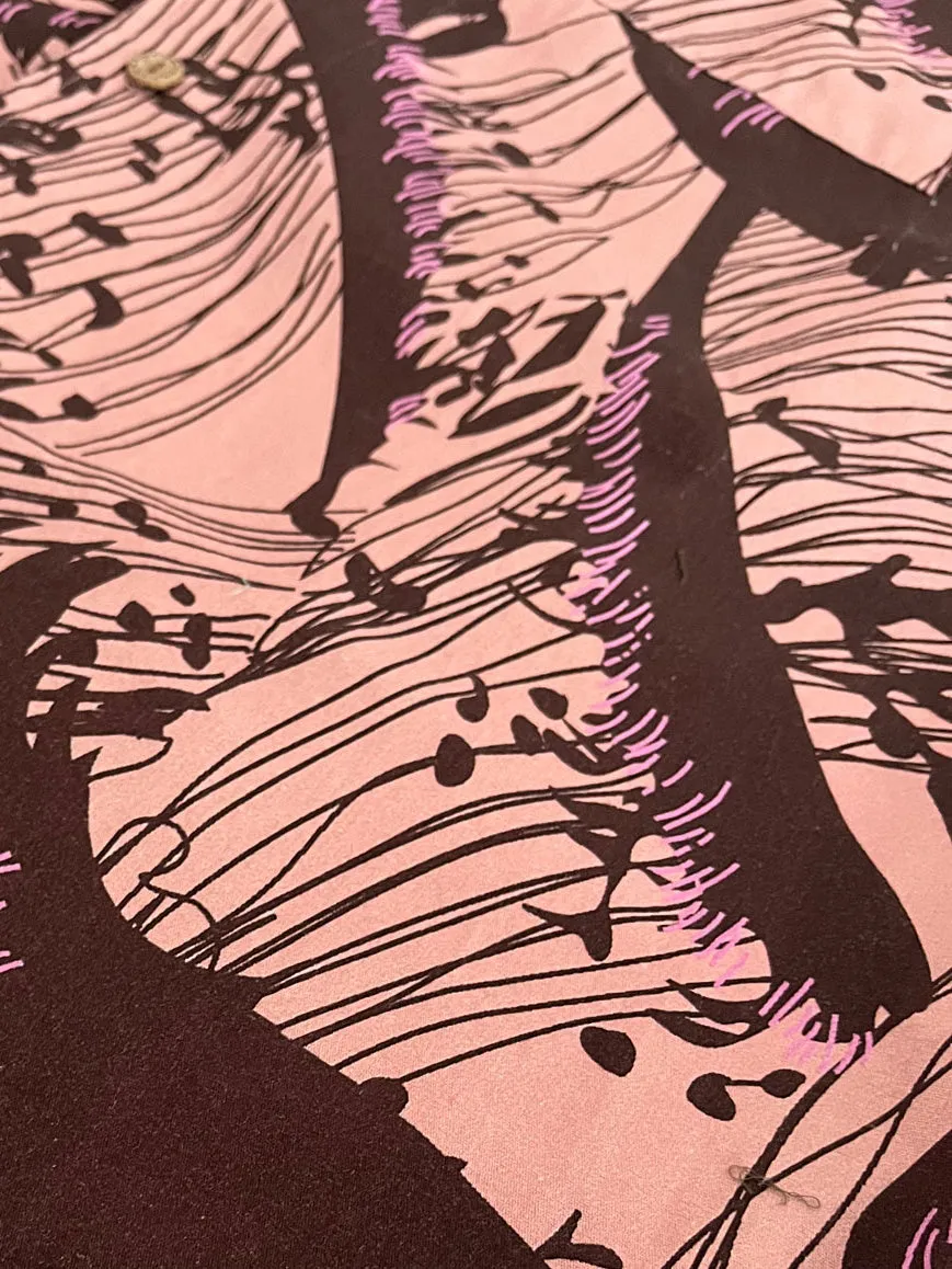 KOMODO SCRUNCHY Haargummi Wave Print Pink Bio