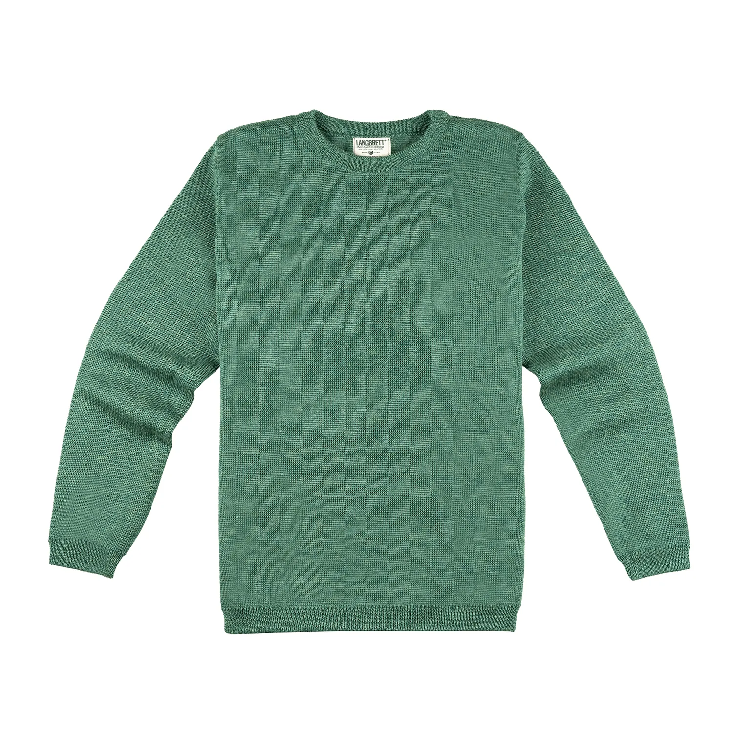 Langbrett Grobstrick Pullover schwarz M Bio-Schurwolle