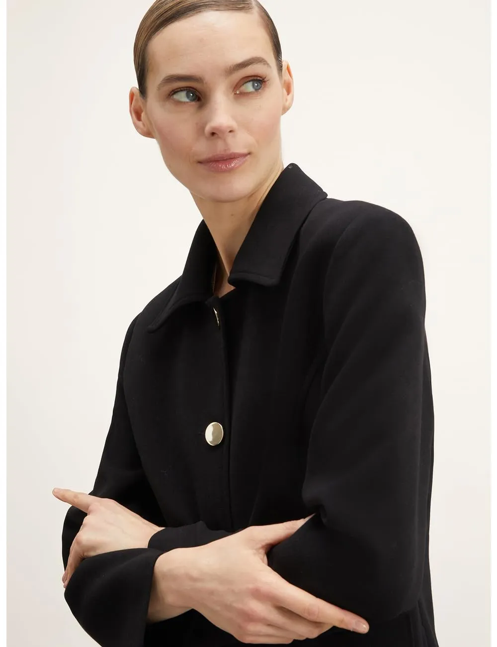 Motivi Lightweight Lined Coat Mantel Viskose gefüttert