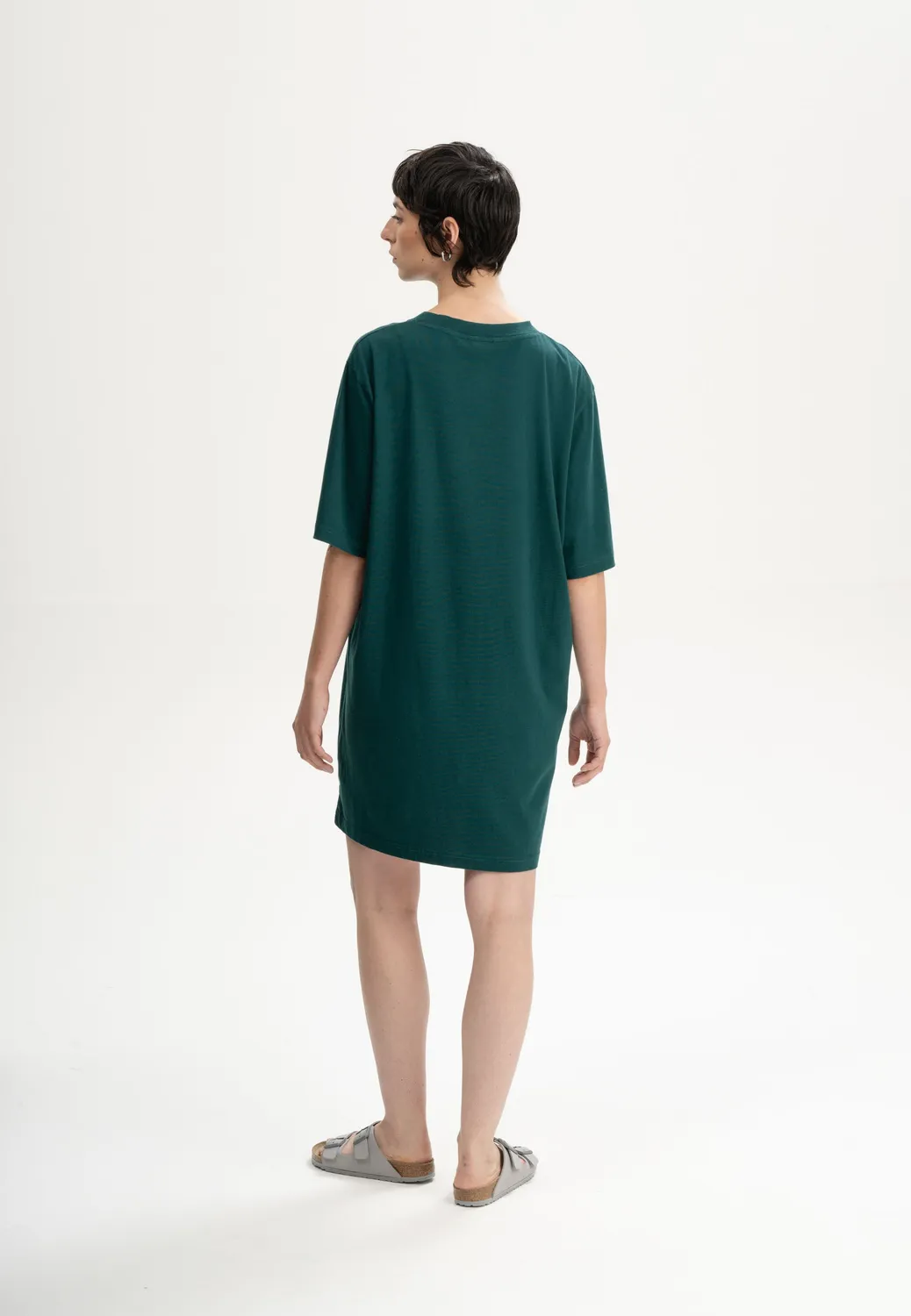 MELA Style BAASU T-Shirt Kleid schwarz oversized Bio-Jersey