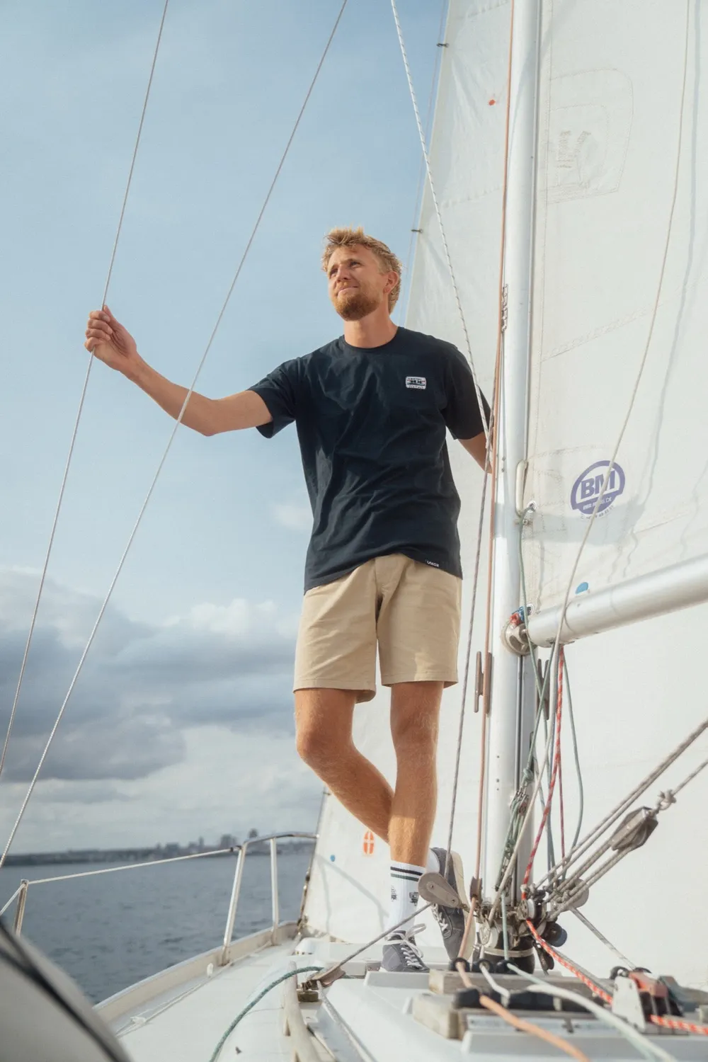 LAKOR McBeardface Shorts White Pepper Stretch