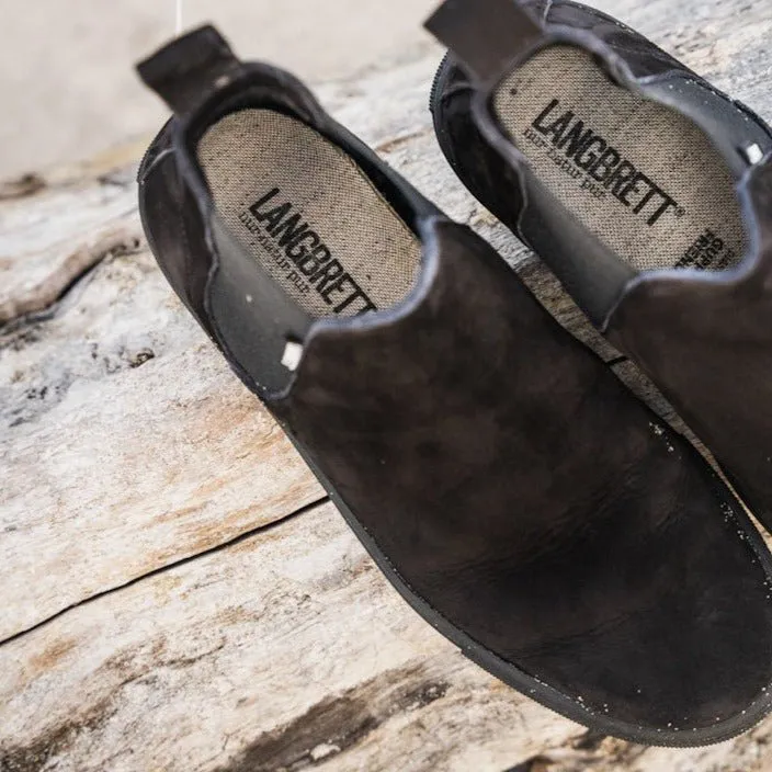 PLD Boots Nubukleder Chelsea-Boots Bio pflanzlich gegerbt