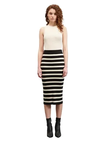 Motivi Spring Summer 24 Top Rippenstrick Viskose breit