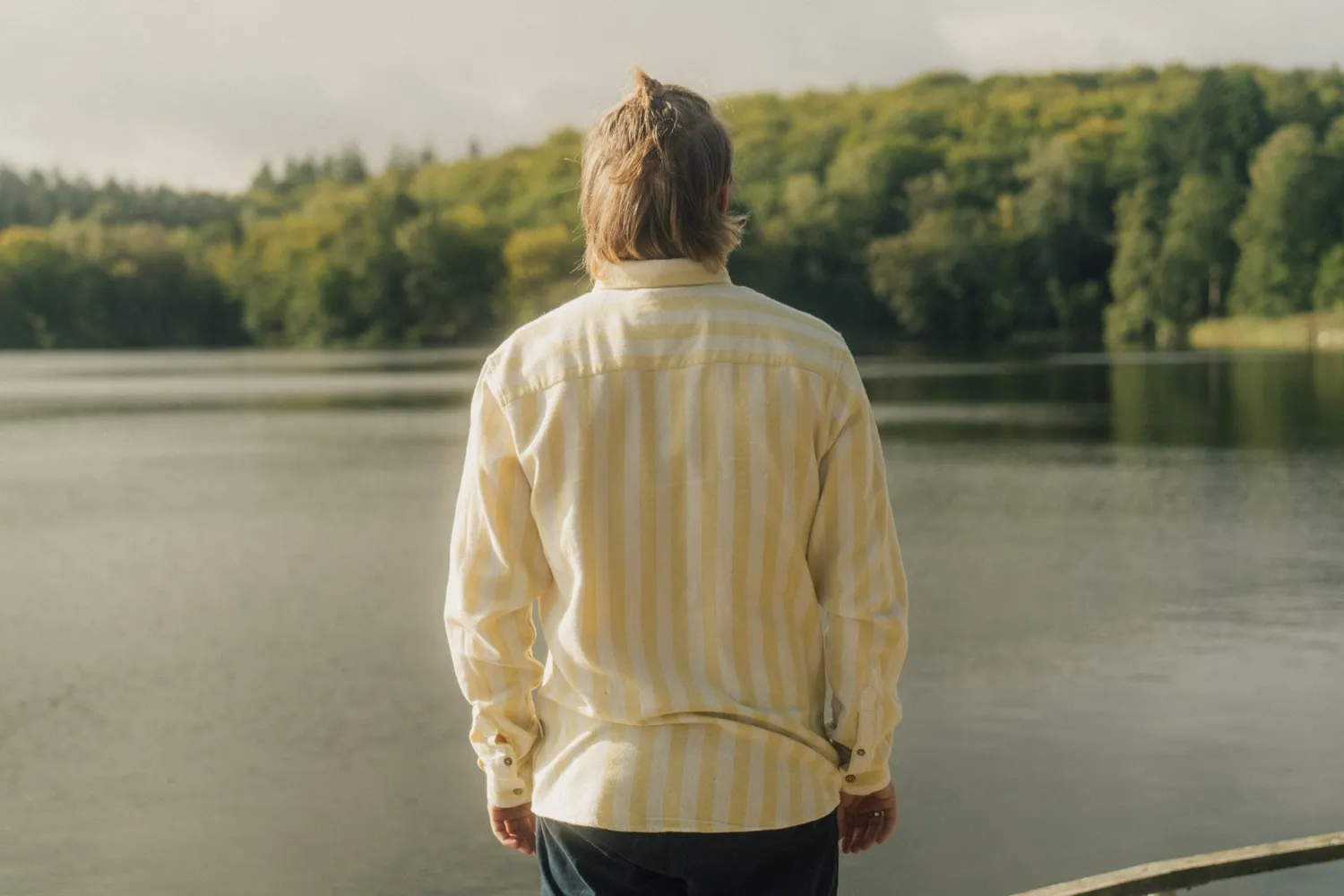 LAKOR Boatswain Hemd Cream Gold Bio-Baumwolle