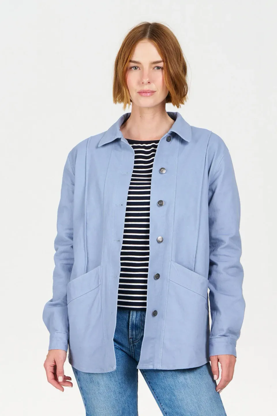Komodo Chore Jacke Blau Bio-Baumwolle