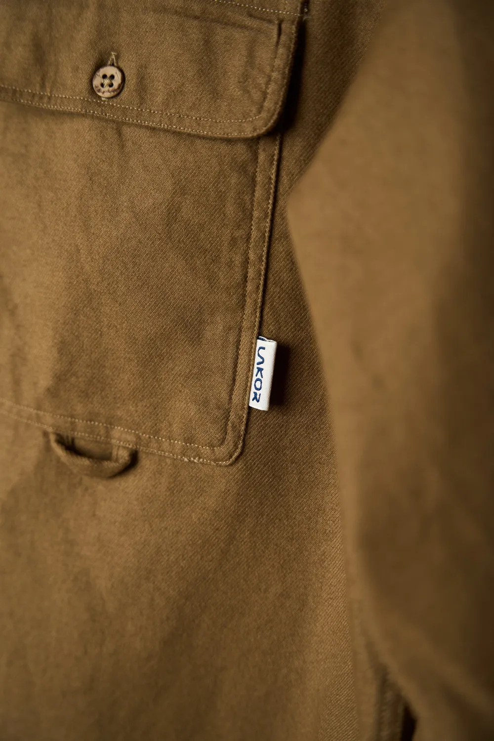LAKOR Moleskin Shirt Hemd Kangaroo Bio-Baumwolle Brusttaschen
