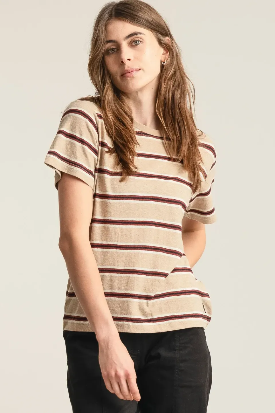 Komodo Joanie T-Shirt Hanf-Baumwolle Streifen