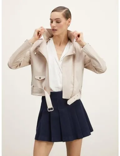 Motivi Bikerjacke Wildleder-Effekt mit Gurt