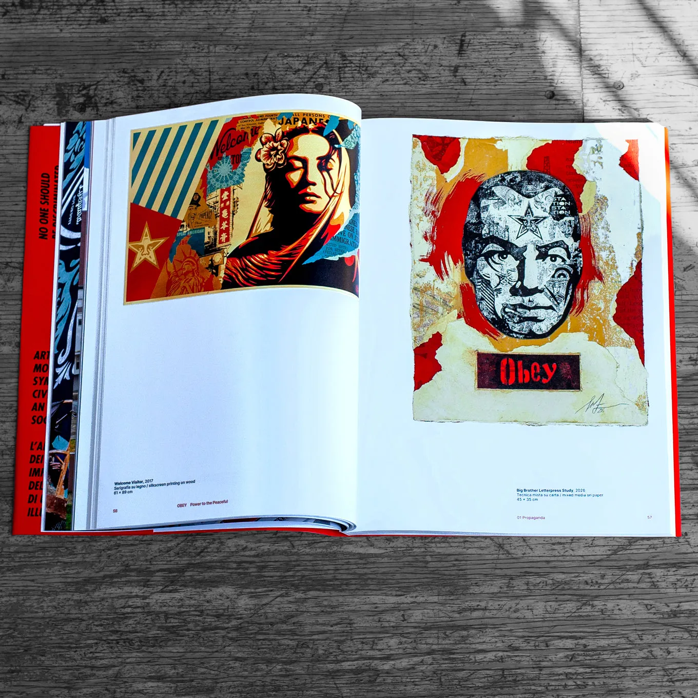 Obey Power to the Peaceful Buch 30 x 40 cm