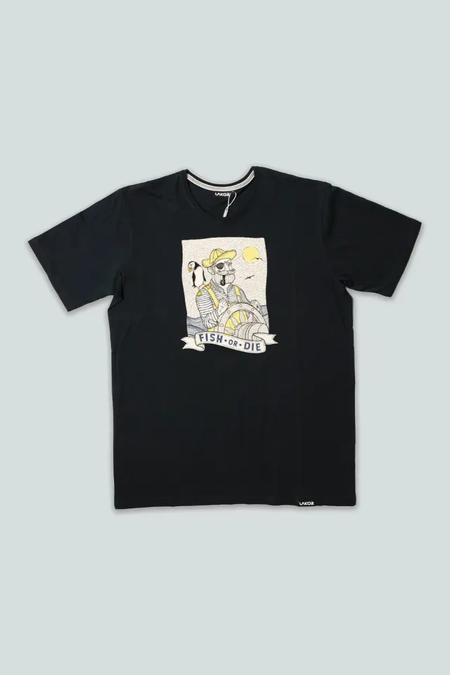 LAKOR Sea Parrot & Shipster T-Shirt Moonless Night
